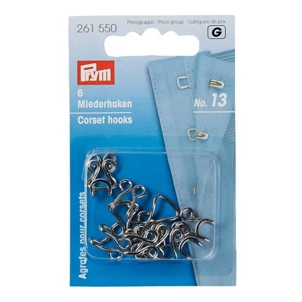 Prym Korsethægter Str. 13, 6 Stk.
